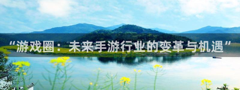 赢咖娱乐代理登陆：“游戏圈：未来手游行业的变革与机遇”